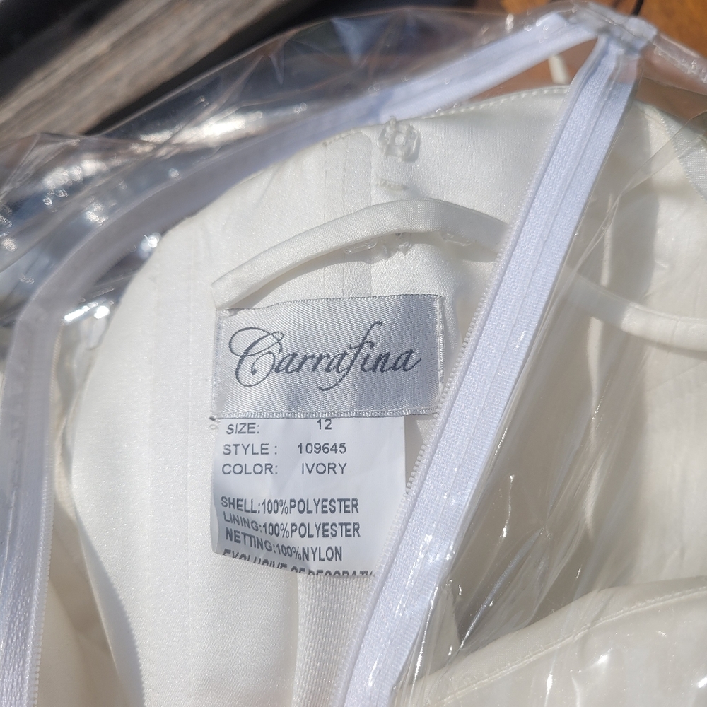 Beautiful carrafina wedding dress